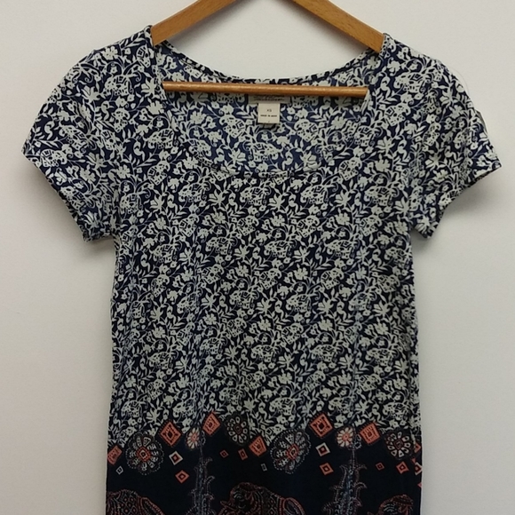 Lucky Brand 100% Cotton Elephant Dress - Picture 2 of 11